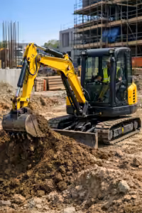 leje af entreprenørmaskine