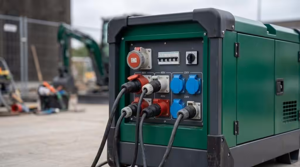 Generator udlejning til byggeplads og event