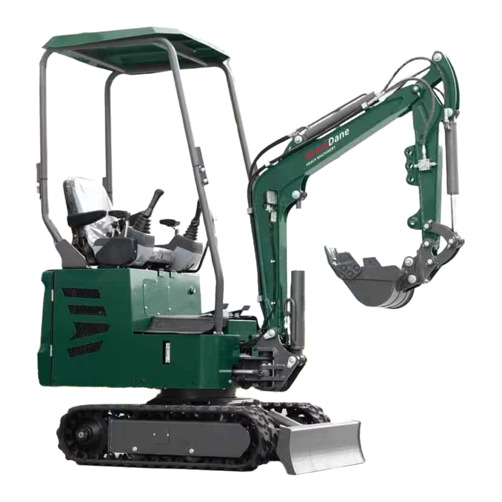 GreatDane GD10 – 1000 kg minigraver med svingarm