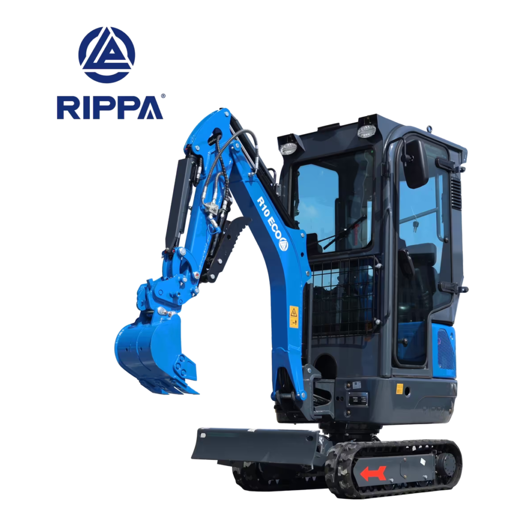 Minigraver Rippa R10-6 ECO med kabine - Kubota motor