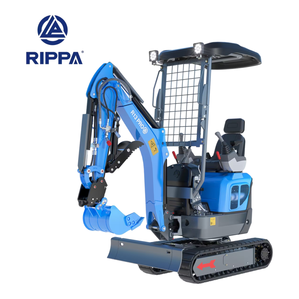 Minigraver Rippa R13 PRO - Kubota motor - 1300 kg